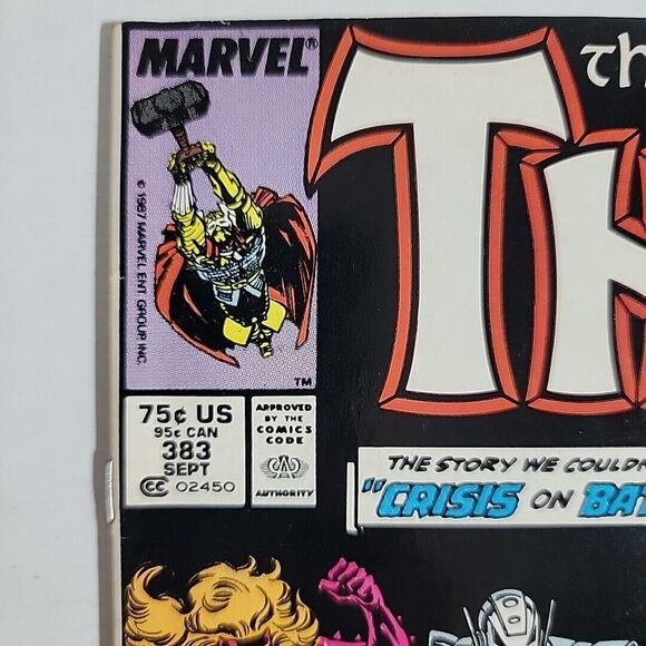The Mighty Thor #383 Marvel 1987 Secret Wars - EXCELLENT CONDITION- DOCTOR DOOM! - Picture 2 of 12